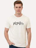 Camiseta King & Joe Masculina Signature Logomania Estd 2013 Off White