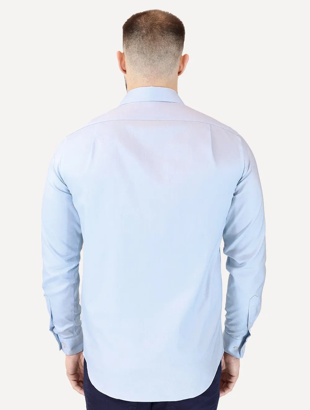 Camisa Tommy Hilfiger Masculina Regular TH Flex Textured Pocket Stretch Azul