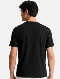 Camiseta Aramis Masculina Estampa Assinatura 1995 Peito Preta
