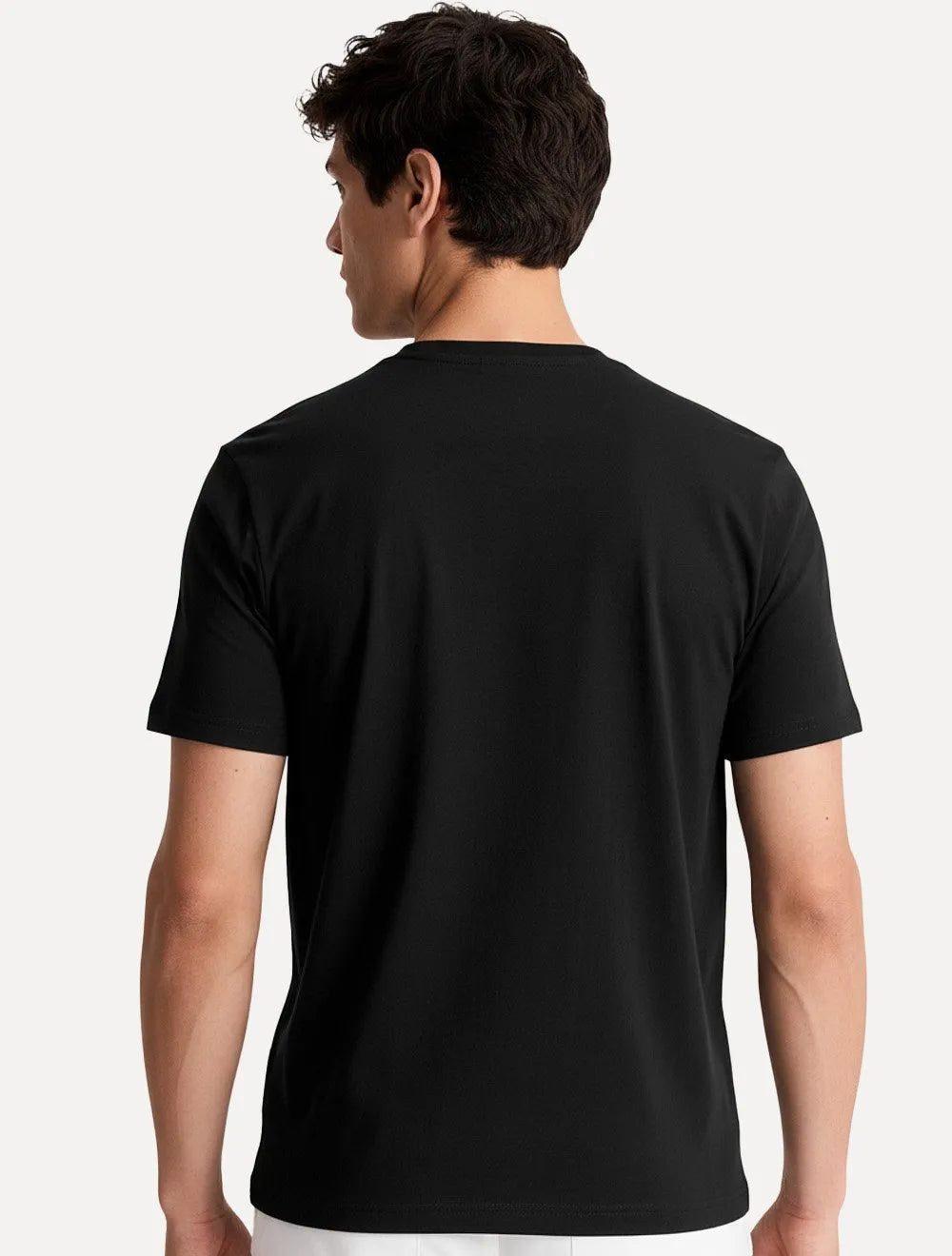 Camiseta Aramis Masculina Estampa Assinatura 1995 Peito Preta