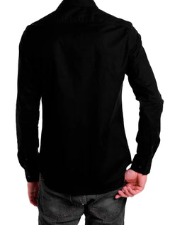 Camisa John John Masculina New Slim Logo Preta