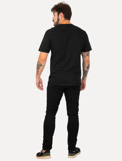 Camiseta Tommy Jeans Masculina Regular C-Neck Flag Preta