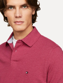 Polo Tommy Hilfiger Masculina Regular Piquet 1985 Rosa Mescla