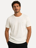 Camiseta John John Masculina Regular Fit Basic Uno Lisa Off White