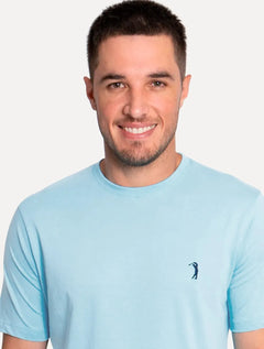 Camiseta Aleatory Masculina Navy Icon Azul Claro