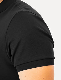 Polo Lacoste Masculina Malha Regular Fit Light Pima Cotton Preta