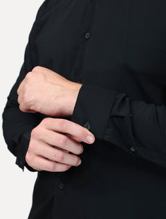Camisa King & Joe Malha Travel Pack Tech Poliflex Preta