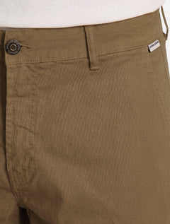 Bermuda John John Masculina Chino Portland Cáqui Escuro