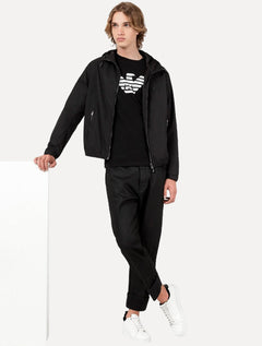 Camiseta Emporio Armani Masculina Essential Pima Big Logo Preta