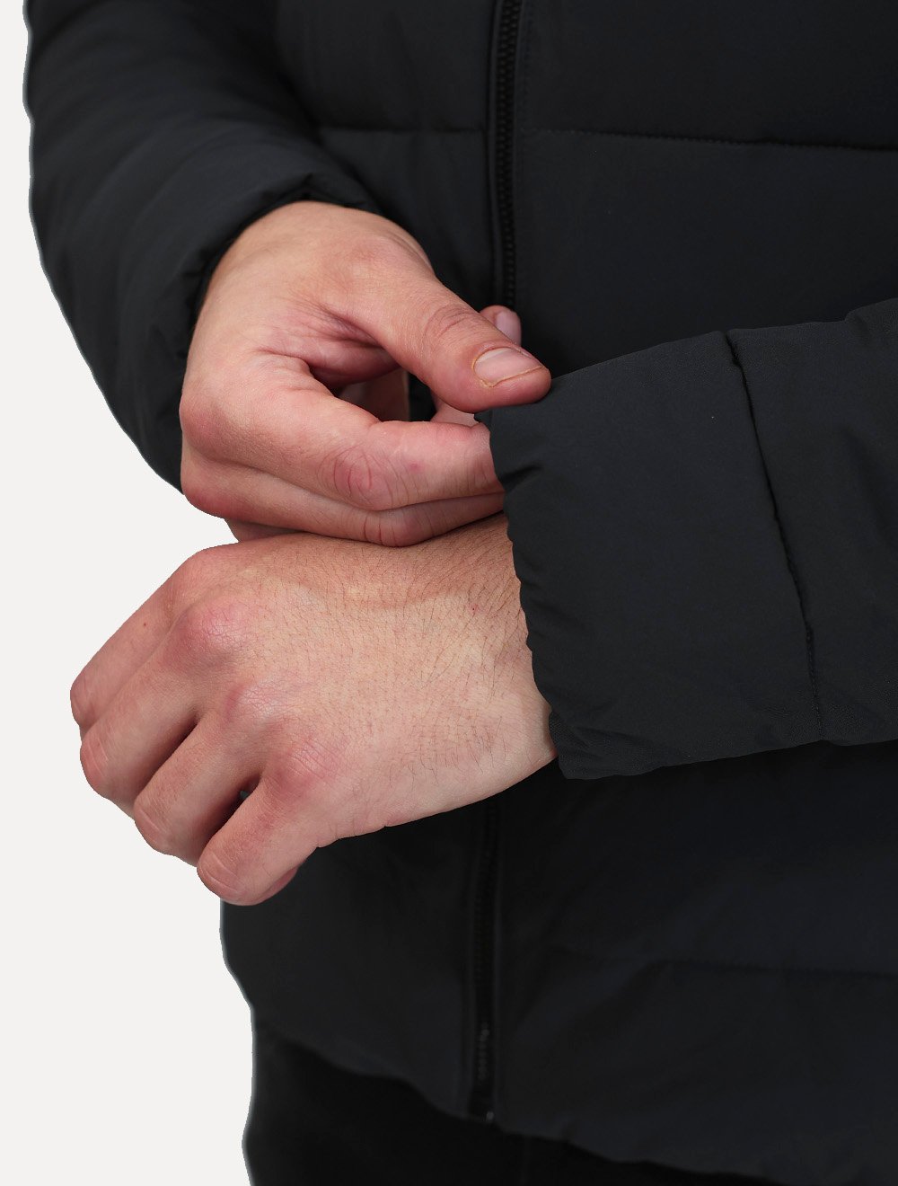 Jaqueta Calvin Klein Masculina Matelassê Full-Zip Cinza Chumbo