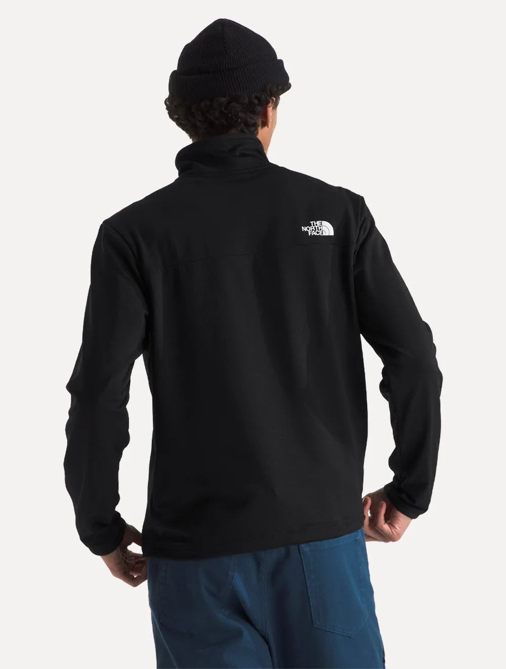 Blusa The North Face Masculina Pulover Cedar Trail Grid Fleece 1/4 ZIP Preta
