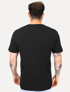 Camiseta Tommy Jeans Masculina Frontal Linear Logo Preta