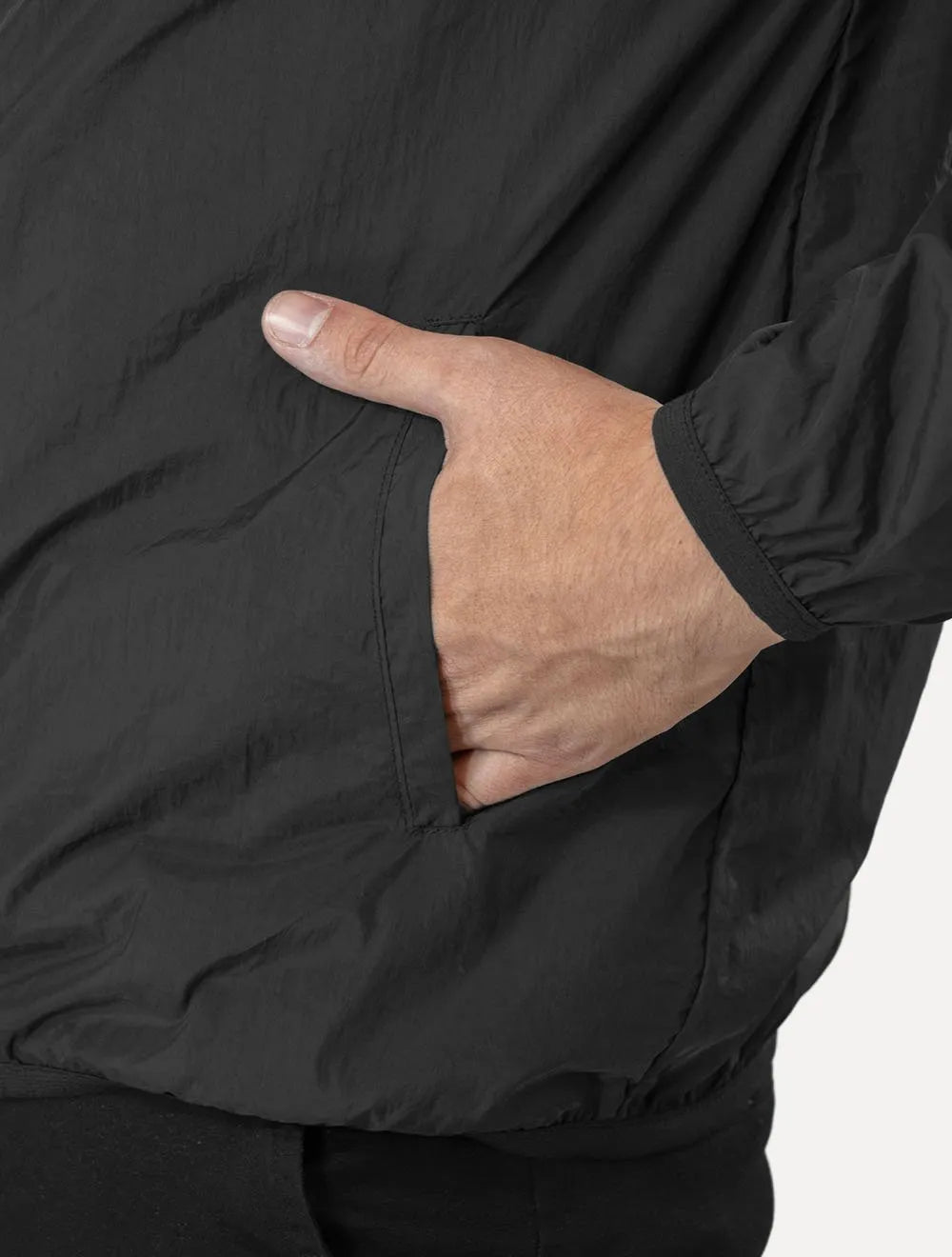 Jaqueta Original Penguin Masculina Sport Patch Nylon Preta