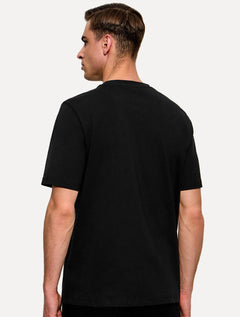 Camiseta Tommy Hilfiger Masculina Brand Love Signature Logo Preta