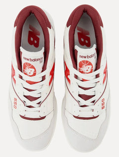 Tênis New Balance Masculino Casual 550 Dark Red Cáqui Claro