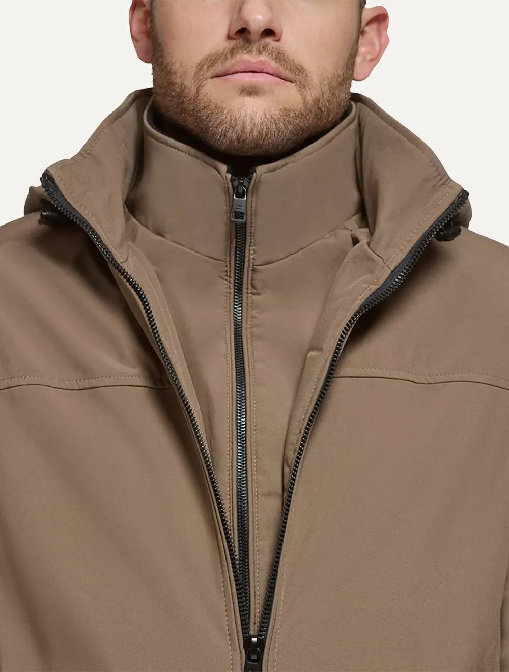 Jaqueta Calvin Klein Jeans Hooded Clássica Marrom