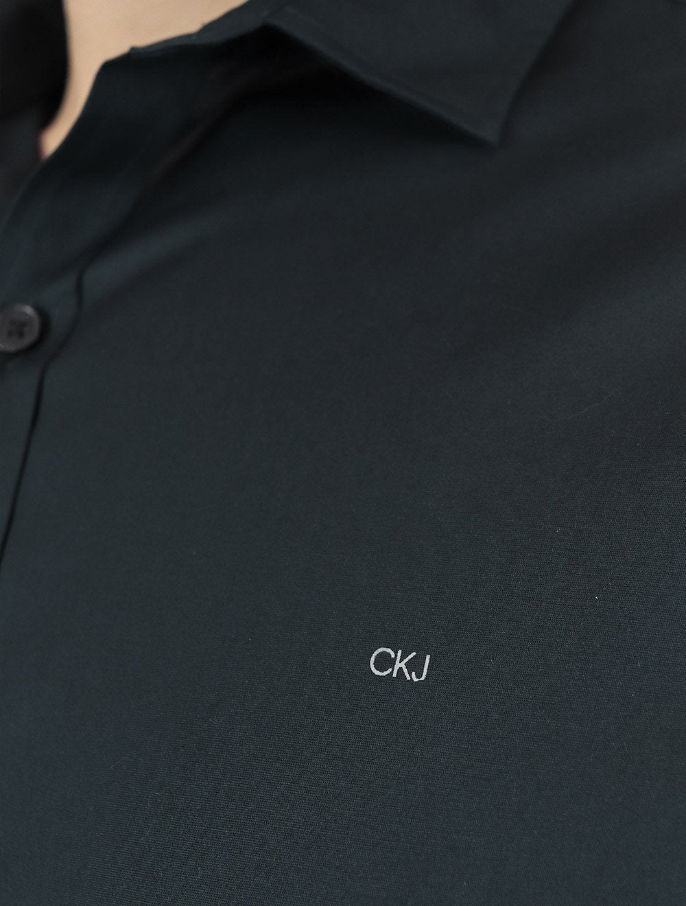 Camisa Calvin Klein Jeans Slim Fit New CKJ Logo Azul Marinho