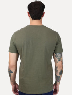 Camiseta John John Masculina Slim Fit Flame Verde Militar