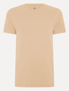 Camiseta John John Masculina Slim Fit Simple Cáqui