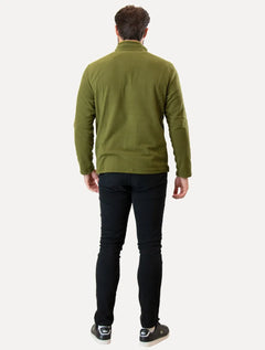 Blusa The North Face Masculina Fleece TKA 100 Glacier 1/4 Zip Verde Oliva