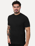 Camiseta Dixen Masculina Tricot Manga Curta Gola Careca Preta