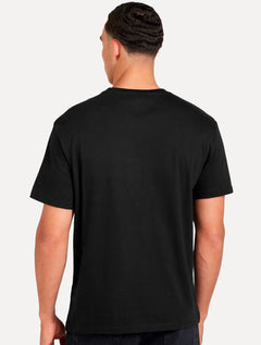 Camiseta Tommy Jeans Masculina Regular Signature Twist Logo Tee Preta