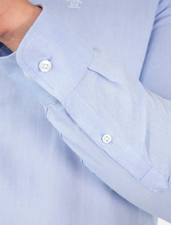 Camisa Original Penguin Masculina Regular Oxford Azul Claro Mescla
