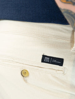 Bermuda King & Joe Masculina Slim Linho Areia