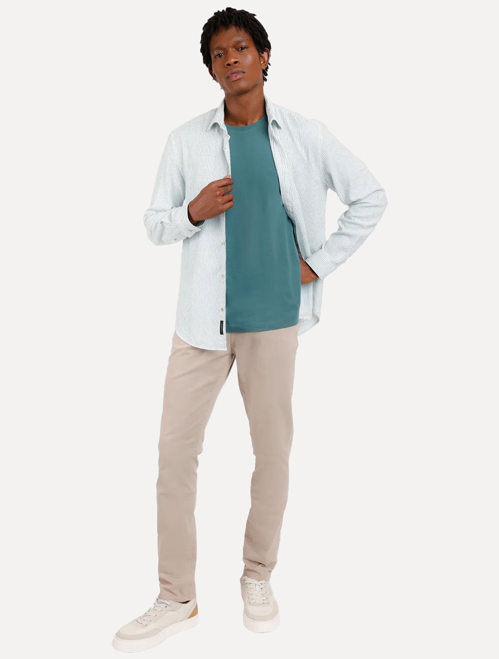 Camiseta Aramis Masculina Basic Lisa Verde Esmeralda
