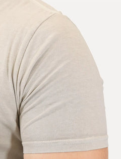 Camiseta King & Joe Masculina Estonada Bordado Estd 2013 Areia