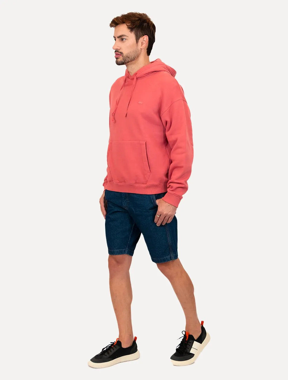 Moletom Lacoste Masculino Loose Fit Hoodie Rosa