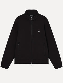 Blusa Moletom Emporio Armani Masculina Essential Full Zip Preta