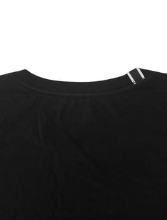 Camiseta Replay Masculina Basic Crewneck Logo Preta