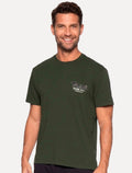Camiseta Tommy Jeans Masculina Slim Font Play Verde Musgo