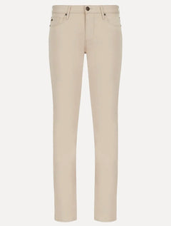 Calça Jeans Empório Armani Masculina J06 Slim Fit 5 Pockets Caqui