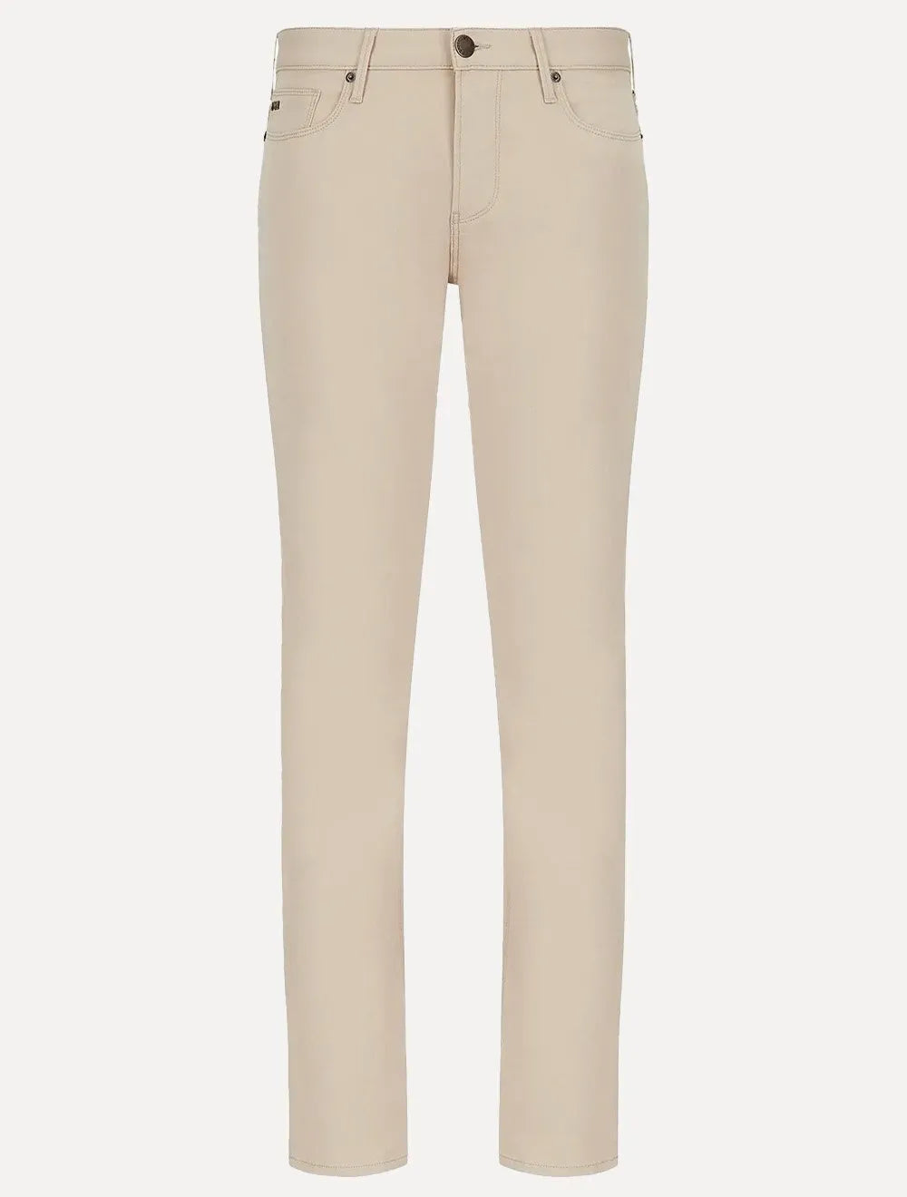 Calça Jeans Empório Armani Masculina J06 Slim Fit 5 Pockets Caqui