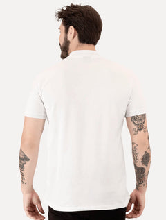 Polo Aramis Masculina Cotton Piquet Basic Mono Logo Branca