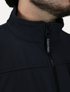 Jaqueta Calvin Klein Masculina Basic FullZiper Aquaguard Chumbo