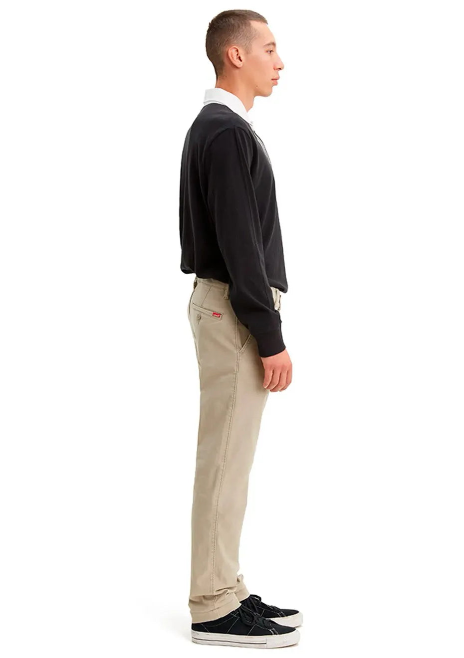 Calça Levis Masculina de Sarja XX Chino Standard Cáqui