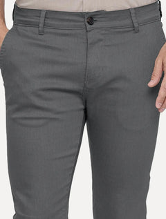 Calça King & Joe Sarja Masculina Slim Chumbo