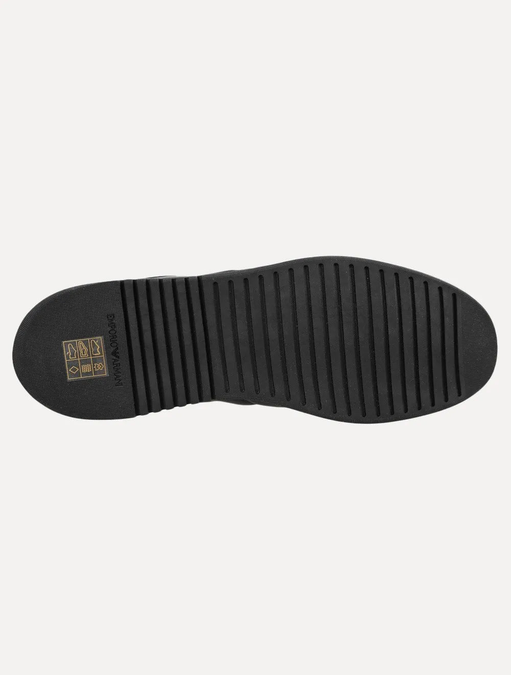 Tênis Empório Armani Masculino Couro Liso Preto