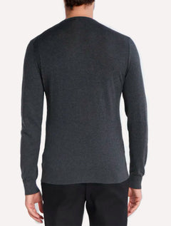 Suéter Calvin Klein Jeans Masculino Tricot C-Neck Silk Blend Chumbo Mescla