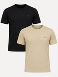 Kit Camisetas Aramis/Tommy Hilfiger | Preta/Cáqui Claro