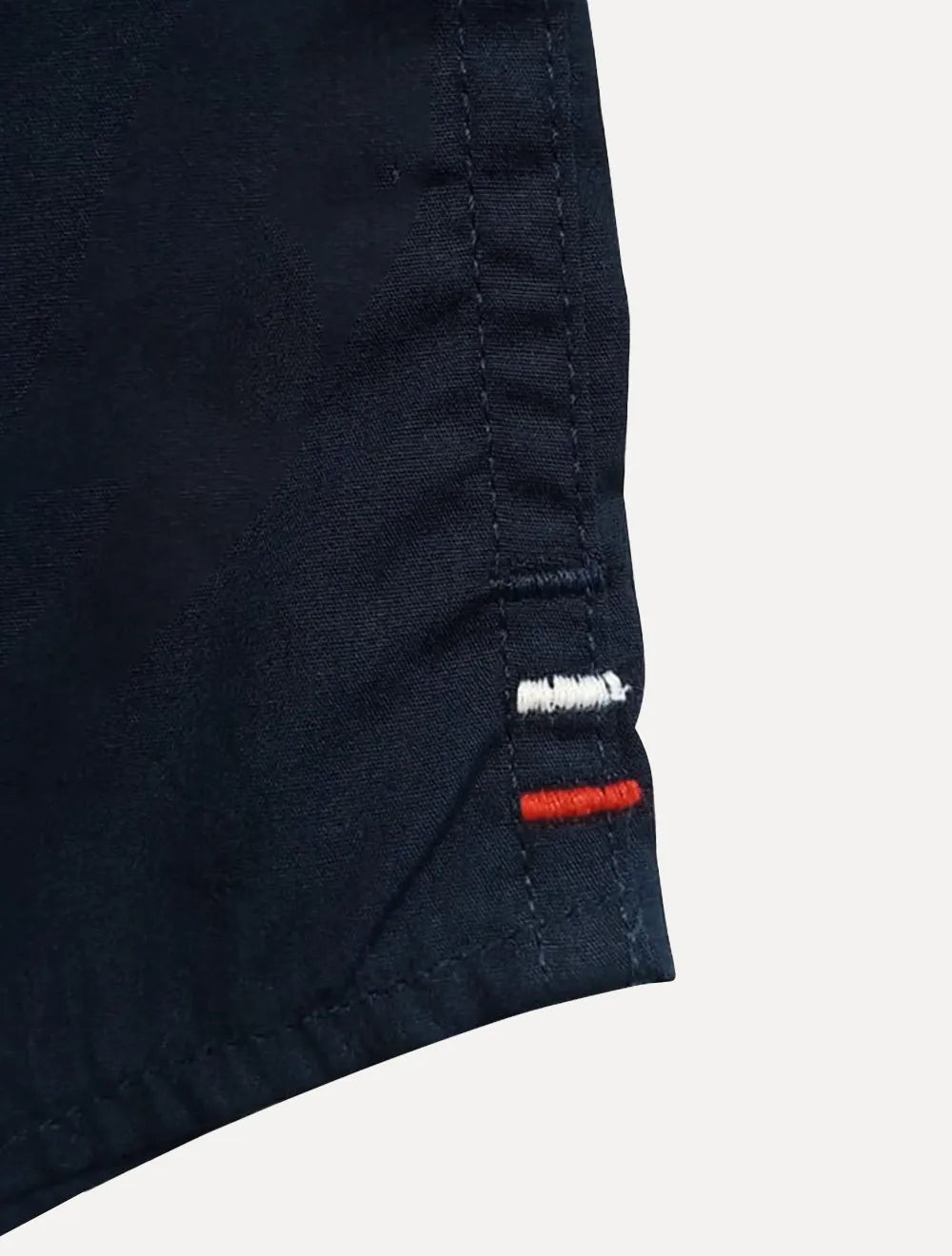 Camisa Tommy Hilfiger Masculina Manga Curta Classic Collar Azul Marinho