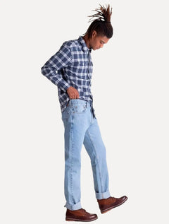 Calça Jeans Levis 505 Regular Light Wash Clara
