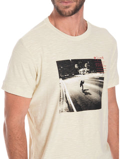 Camiseta Osklen Masculina Slim Rough SK8 Commuting Cáqui Claro
