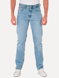 Calça Tommy Jeans Masculina Regular Straight Relaxed Ryan Azul Médio