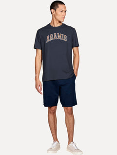 Camiseta Aramis Masculina Regular New College Azul Marinho