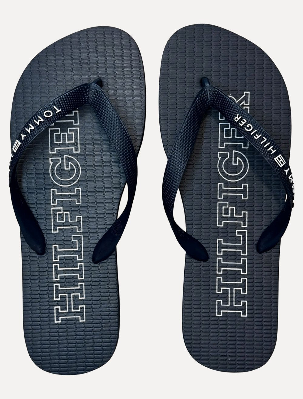 Chinelo Tommy Hilfiger Sandal Rubber Beach Azul Marinho