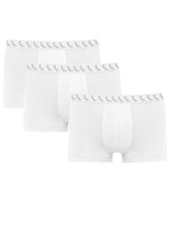 Cueca Reserva Masculina Boxer Mono Woodpecker Cotton Branca Pack 3UN